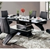 Amia Contemporary Glass Top Dining Table