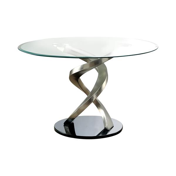 Drumond Contemporary Stainless Steel Dining Table 