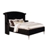 Clerita Transitional Wingback Tufted Eastern King Bed in Black