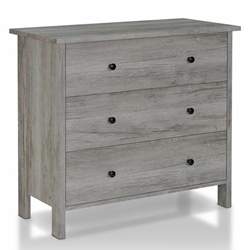 Zillett 3-Drawer Chest in Vintage Gray Oak 