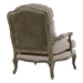 Parlier Accent Chair with Show-Wood Frame and Textured Fabric Upholstery - Weathered Gray Finish Frame - HME1100