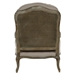 Parlier Accent Chair with Show-Wood Frame and Textured Fabric Upholstery - Weathered Gray Finish Frame - HME1100