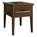 Frazier Park Wood End Table with Dovetail Drawer and Brown Cherry Finish Legs - HME1109