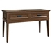 Frazier Park Brown Cherry Sofa Table with 2 Dovetail Drawers - Pewter Tone Bar Pulls and Brown Cherry Finish Legs - HME1110