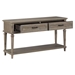 Cardano Wood Sofa Table with 2 Functional Drawers and Driftwood Light Brown Finish Frame - HME1118