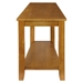 Elwell Oak Wedge Chairside Table with Lower Shelf and Ash Veneer Construction - Oak Finish - HME1175