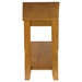 Elwell Oak Wedge Chairside Table with Lower Shelf and Ash Veneer Construction - Oak Finish - HME1175