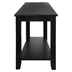 Elwell Wedge Chairside Table with Ash Veneer and Black Finish Legs