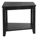 Elwell Wedge Chairside Table with Ash Veneer and Black Finish Legs - HME1176