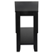 Elwell Wedge Chairside Table with Ash Veneer and Black Finish Legs - HME1176