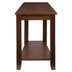 Elwell Wedge Chairside Table with Ash Veneer and Espresso Finish Top