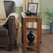 Elwell Wedge Chairside Table with Ash Veneer and Espresso Finish Top - HME1177