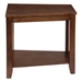 Elwell Wedge Chairside Table with Ash Veneer and Espresso Finish Top - HME1177