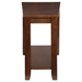 Elwell Wedge Chairside Table with Ash Veneer and Espresso Finish Top - HME1177