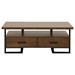 Sedley 2-Tone Walnut and Black Coffee Table with Dovetail Drawers - Metal Accents - Walnut Finish Top - HME1188