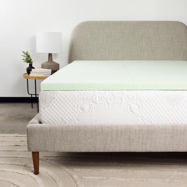 Bridgevine Home 2" Full Size Cool Gel Memory Foam Mattress Topper 