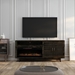 Avondale 83" Electric Fireplace TV Console - for TVs up to 95 inches - Charcoal-Brown Finish - Quick Assembly - LGH1053