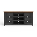 Essex 67" TV Stand Console for TVs up to 80 inches - No Assembly Required - Black and Whiskey Finish - LGH1062