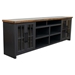 Essex 96" TV Stand Console for TVs up to 100 inches - No Assembly Requried - Black and Whiskey Finish - LGH1063