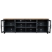 Essex 96" TV Stand Console for TVs up to 100 inches - No Assembly Requried - Black and Whiskey Finish - LGH1063