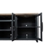 Essex 96" TV Stand Console for TVs up to 100 inches - No Assembly Requried - Black and Whiskey Finish - LGH1063