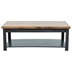 Essex 48" Coffee Table - No Assembly Required - Black and Whiskey Finish