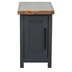 Essex 14" Chairside Table - No Assembly Required - Black and Whiskey Finish