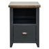 Essex 22" 1-Drawer File - No Assembly Required - Black and Whiskey Finish