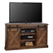 Farmhouse 56" Corner TV Stand for TVs up to 60 inches - No Assembly Required - Aged Whiskey Finish - LGH1072