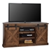 Farmhouse 66" Corner TV Stand for TVs up to 80 inches - No Assembly Required - Aged Whiskey Finish - LGH1075