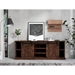 Farmhouse 85" TV Stand Console for TVs up to 95 inches - No Assembly Required - Aged Whiskey Finish - LGH1076