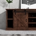 Farmhouse 85" TV Stand Console for TVs up to 95 inches - No Assembly Required - Aged Whiskey Finish - LGH1076