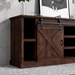 Farmhouse 85" TV Stand Console for TVs up to 95 inches - No Assembly Required - Aged Whiskey Finish - LGH1076