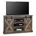 Farmhouse 66" Corner TV Stand for TVs up to 80 inches - No Assembly Required - Barnwood Finish