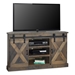 Farmhouse 66" Corner TV Stand for TVs up to 80 inches - No Assembly Required - Barnwood Finish - LGH1078