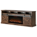 Farmhouse 93" Electric Fireplace TV Stand for TVs up to 100 inches - Aged Whiskey Finish - Quick Assembly - LGH1088