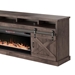 Farmhouse 93" Electric Fireplace TV Stand for TVs up to 100 inches - Barnwood Finish - Quick Assembly - LGH1089