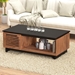 Graceland 47" Coffee Table - Fully Assembled - Black with Bourbon Finish - LGH1093