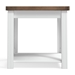 Hampton 24" Side Table - No Assembly Required - Jasmine Whitewash and Barnwood Finish - LGH1098