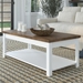 Hampton 48" Hampton Coffee Table - No Assembly Required - Jasmine Whitewash and Barnwood Finish - LGH1099