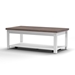 Hampton 48" Hampton Coffee Table - No Assembly Required - Jasmine Whitewash and Barnwood Finish - LGH1099