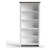 Hampton 72" High 5-Shelf Bookcase - No Assembly Required - Jasmine Whitewash and Barnwood Finish