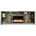 Joshua Creek 84" Electric Fireplace TV Stand for TVs up to 95 inches - Barnwood Finish - Quick Assembly