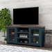 Nantucket 67" TV Stand Console for TVs up to 80 inches - No Assembly Required - Blue Denim and Whiskey Finish - LGH1114