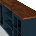 Nantucket 67" TV Stand Console for TVs up to 80 inches - No Assembly Required - Blue Denim and Whiskey Finish - LGH1114