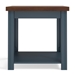 Nantucket 24" Side Table - No Assembly Required - Blue Denim and Whiskey Finish - LGH1116