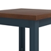 Nantucket 24" Side Table - No Assembly Required - Blue Denim and Whiskey Finish - LGH1116