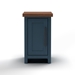 Nantucket 14" Chairside Table - No Assembly Required - Blue Denim and Whiskey Finish - LGH1118