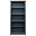 Nantucket 72" High 5-Shelf Bookcase - No Assembly Required - Blue Denim and Whiskey Finish - LGH1122