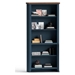 Nantucket 72" High 5-Shelf Bookcase - No Assembly Required - Blue Denim and Whiskey Finish - LGH1122